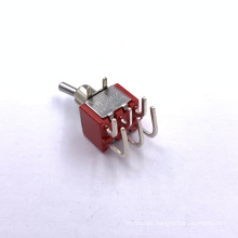 Subminiature toggle switch 6A 125VAC/ Mini toggle switch SPDT